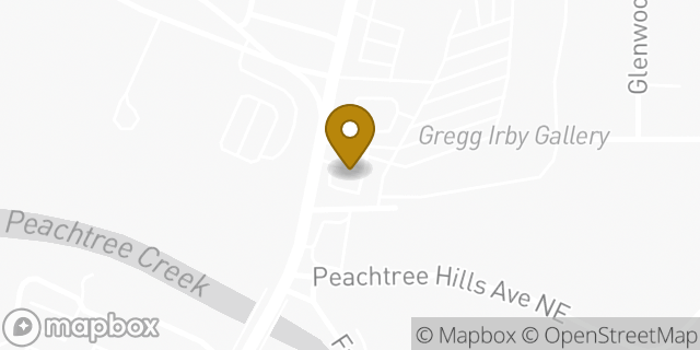 Map showing the location of Starbucks in Atlanta, GA 30305