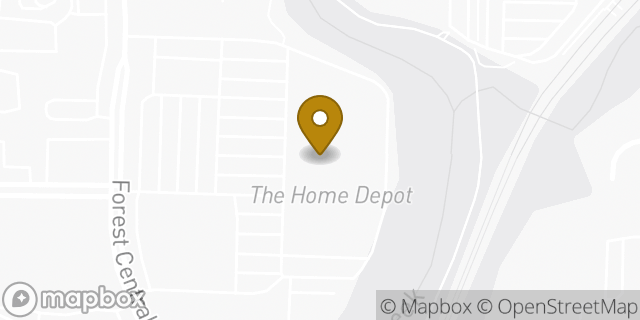Map showing the location of The Home Depot in Dallas, TX 75243