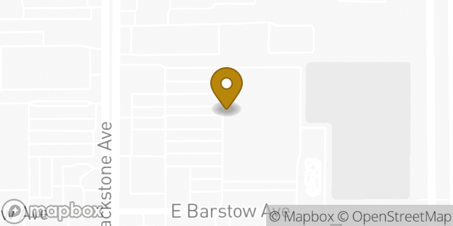 Map showing the location of Amazon Locker - Cano in Fresno, CA 93710