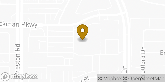 Map showing the location of Academy Sports + Outdoors in Frisco, TX 75034