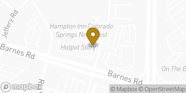 Map showing the location of 7-Eleven in Colorado Springs, CO 80917