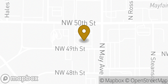 Map showing the location of ATM CVS in Oklahoma City, OK