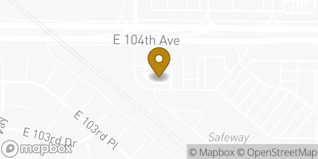 Map showing the location of McDonald's in Thornton, CO 80233