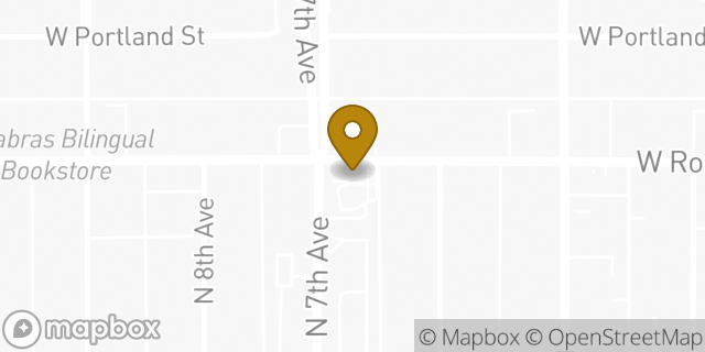 Map showing the location of Starbucks in Phoenix, AZ 85007