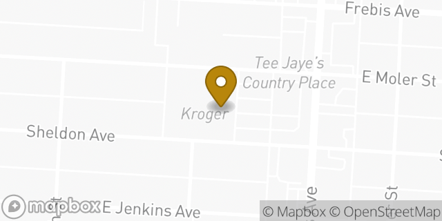 Map showing the location of Kroger in Columbus, OH