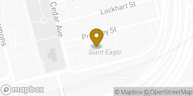 Map showing the location of Giant Eagle in Pittsburgh, PA 15212