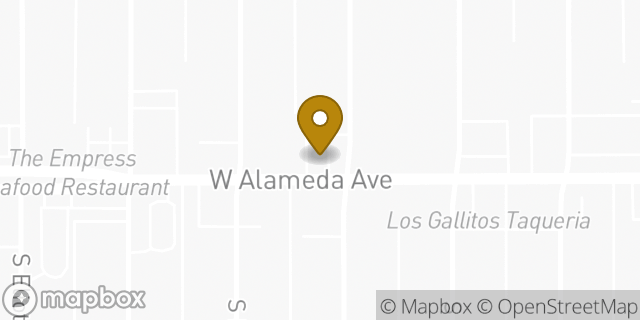 Map showing the location of Subway in Denver, CO 80219