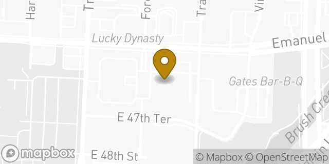 Map showing the location of Planet Fitness in Kansas City, MO 64110