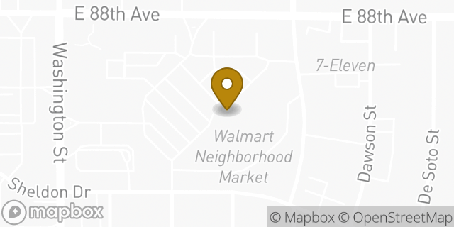 Map showing the location of Walmart Neighborhood Market in Thornton, CO 80229