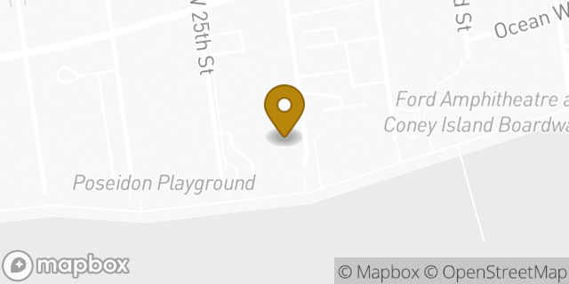 Map showing the location of Amazon Locker - Ravenna in Brooklyn, NY 11224
