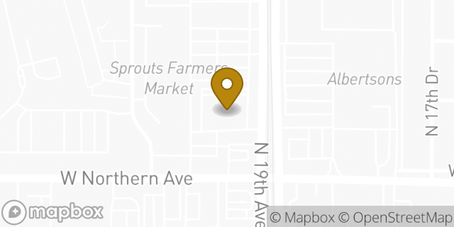 Map showing the location of Walgreens in Phoenix, AZ 85021