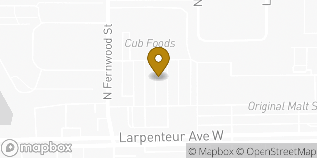 Map showing the location of Coinme in Roseville, MN 55113