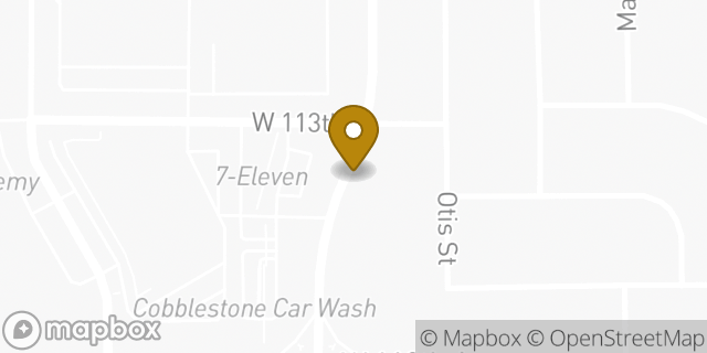 Map showing the location of ATM 7ELEVEN-FCTI in Broomfield, CO
