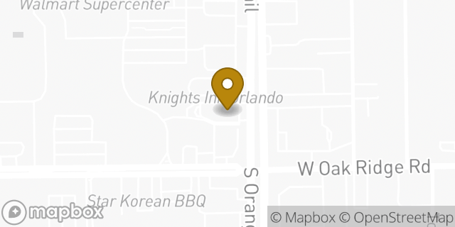 Map showing the location of McDonald's in Orlando, FL 32839