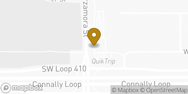 Map showing the location of QuikTrip in San Antonio, TX 78224