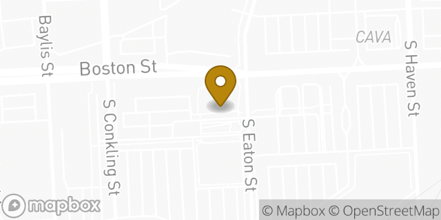 Map showing the location of The UPS Store in Baltimore, MD 21224