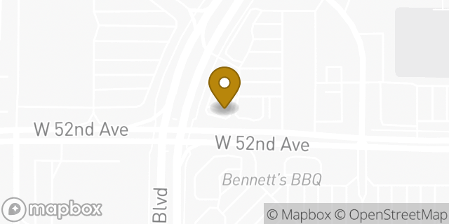 Map showing the location of Chase ATM in Arvada, CO 80002