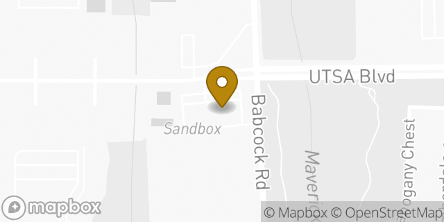 Map showing the location of Subway in San Antonio, TX 78249