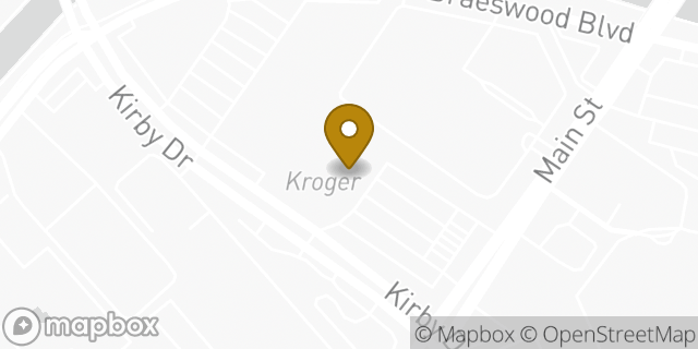 Map showing the location of Kroger in Houston, TX 77030