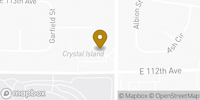 Map showing the location of Amazon Locker - Observatory in Thornton, CO 80233