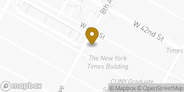Map showing the location of Starbucks Pickup Amazon Go in New York, NY 10018