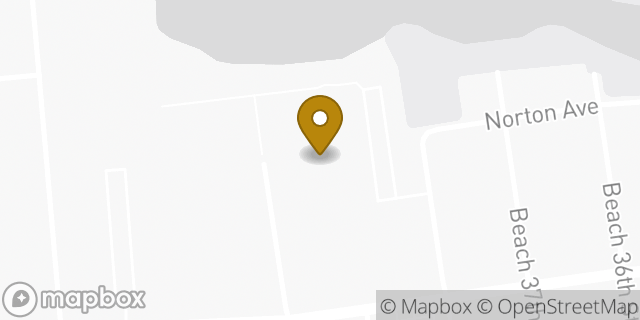 Map showing the location of Amazon Locker - Hike in Far Rockaway, NY 11691
