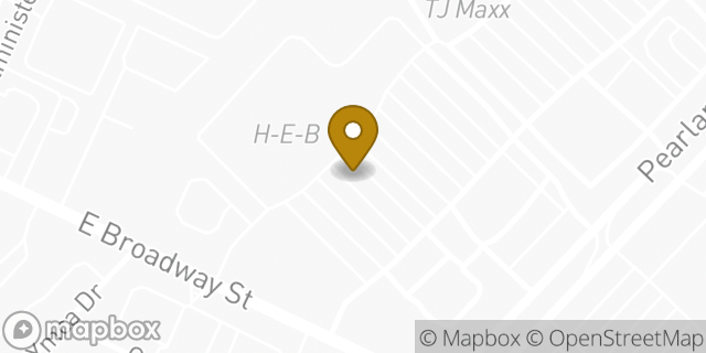 Map showing the location of ATM Heb in Pearland, TX