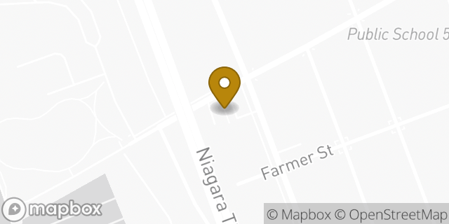 Map showing the location of Amazon Locker - Dorm in Buffalo, NY 14207