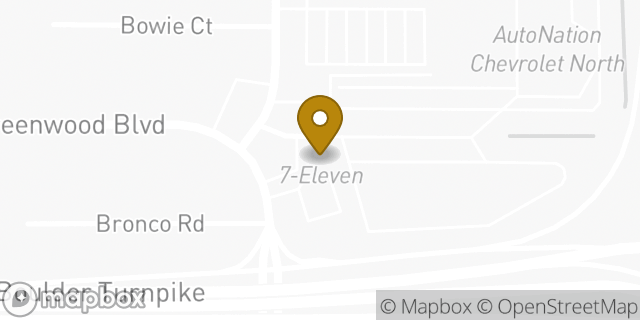 Map showing the location of Amazon Locker - Shelby in Denver, CO 80221