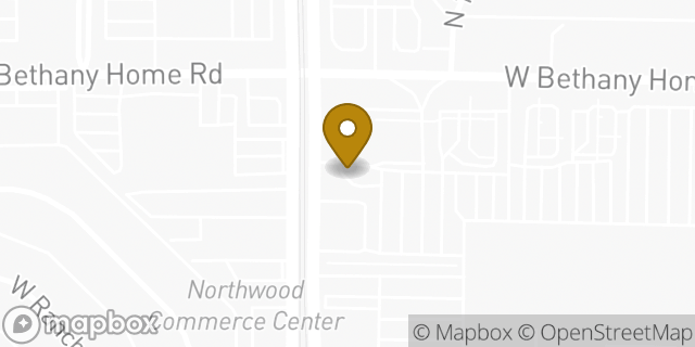 Map showing the location of Bank of America ATM in Phoenix, AZ 85015