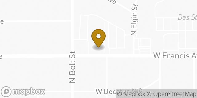 Map showing the location of The Church of Jesus Christ of Latter-day Saints in Spokane, WA 99205