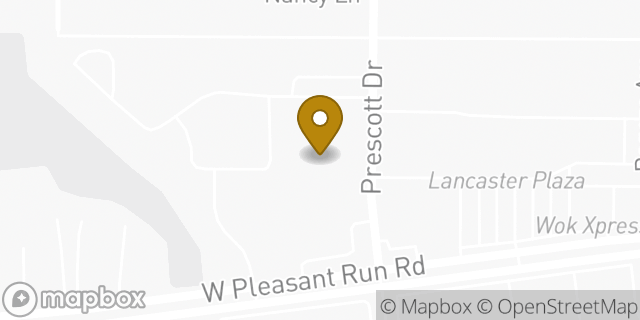 Map showing the location of AutoZone in Lancaster, TX 75146