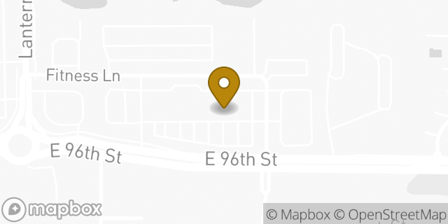 Map showing the location of Dunkin' in Fishers, IN 46037