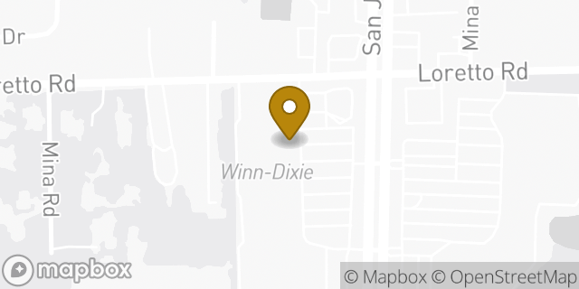 Map showing the location of Winn Dixie in Jacksonville, FL 32223