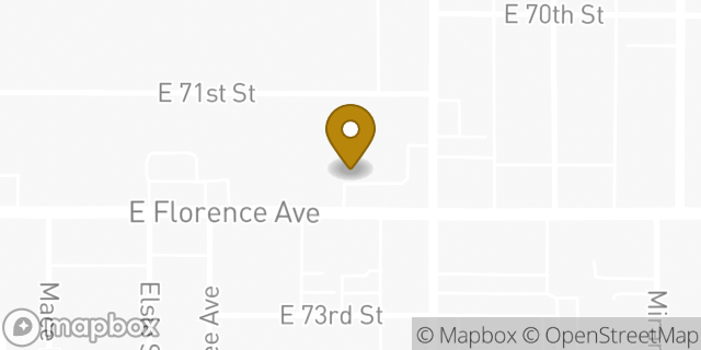 Map showing the location of AutoZone in Los Angeles, CA 90001