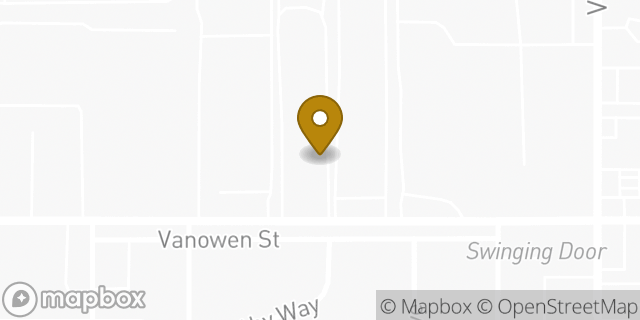 Map showing the location of Strange CrossFit in North Hollywood, CA