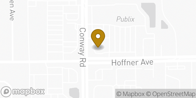 Map showing the location of Chase Bank in Orlando, FL 32812