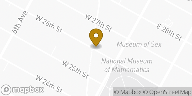 Map showing the location of Starbucks in New York, NY 10001