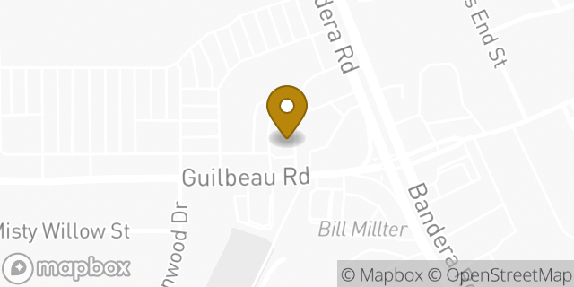 Map showing the location of McDonald's in San Antonio, TX 78250