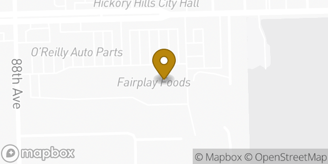 Map showing the location of Coinme in Hickory Hills, IL 60457