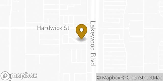Map showing the location of Amazon Locker - Gavotte in Lakewood, CA 90712