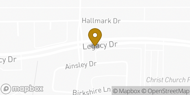 Map showing the location of Bank of America in Plano, TX 75024