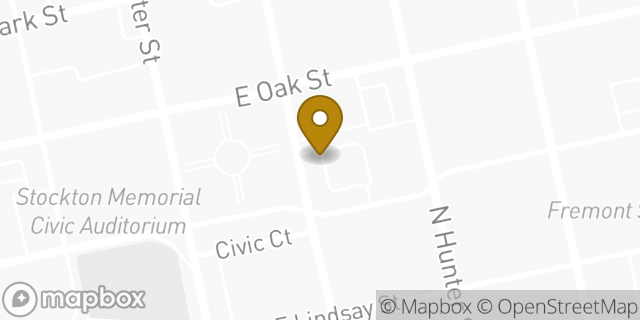 Map showing the location of Chase Bank in Stockton, CA 95202