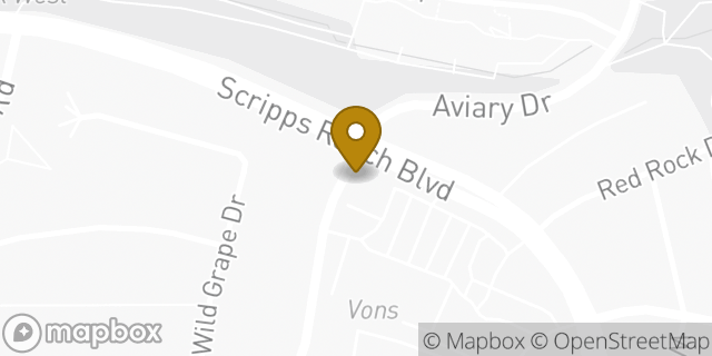 Map showing the location of Starbucks in San Diego, CA 92131