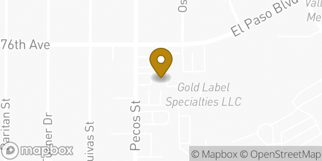 Map showing the location of ATM 7ELEVEN-FCTI in Denver, CO