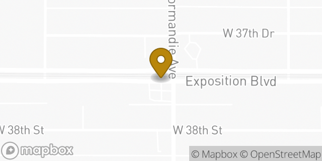 Map showing the location of Exposition HLE - 1300 Exposition Boulevard in Los Angeles, CA 90018