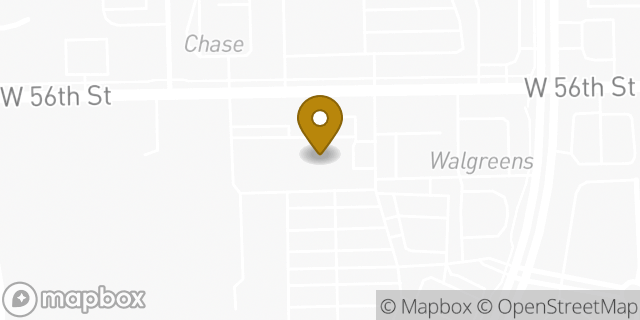Map showing the location of AutoZone in Indianapolis, IN 46254