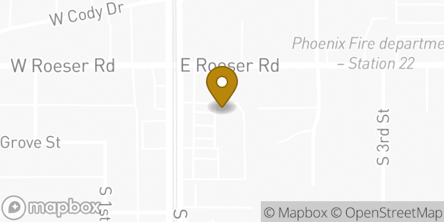 Map showing the location of Subway in Phoenix, AZ 85040