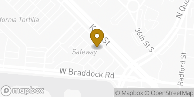 Map showing the location of Amazon Locker - Hive in Alexandria, VA 22302