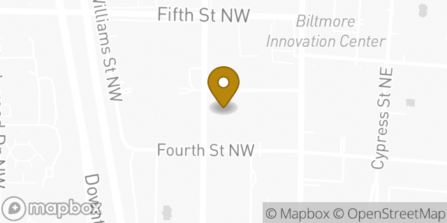 Map showing the location of WeWork Coda in Atlanta, GA 30308